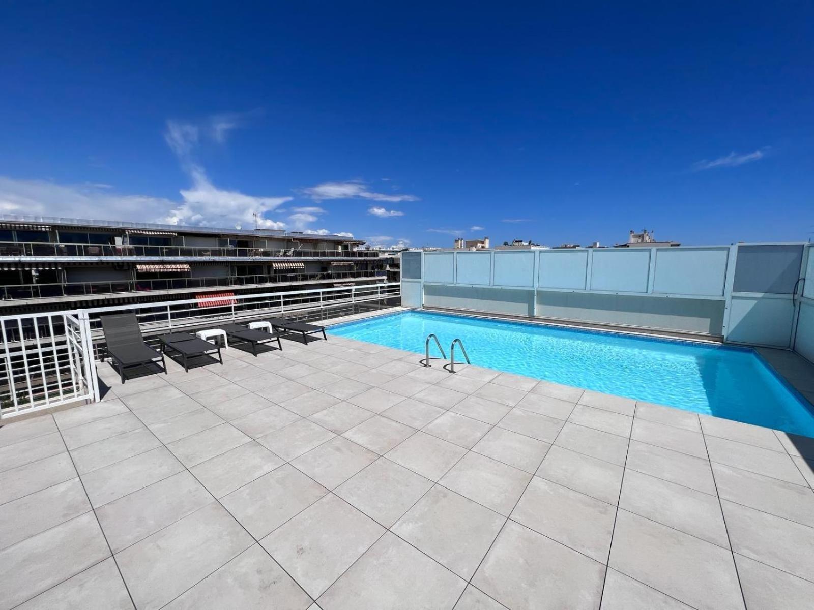 Villa D'Este - Apt 4 Prs - Clim - 300M Plage - Piscine-Parking En Option Juan-les-Pins Exterior foto